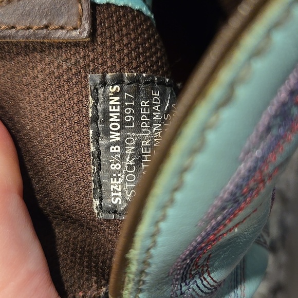 JUSTIN GYPSY CASUAL FOOT WITH BAY APACHE COWHIDE FOOT COWGIRL BOOTS. SIZE 8.5 - Picture 4 of 11